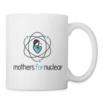Logo »Mothers for Nuclear« (dark) - Mug - white - Right