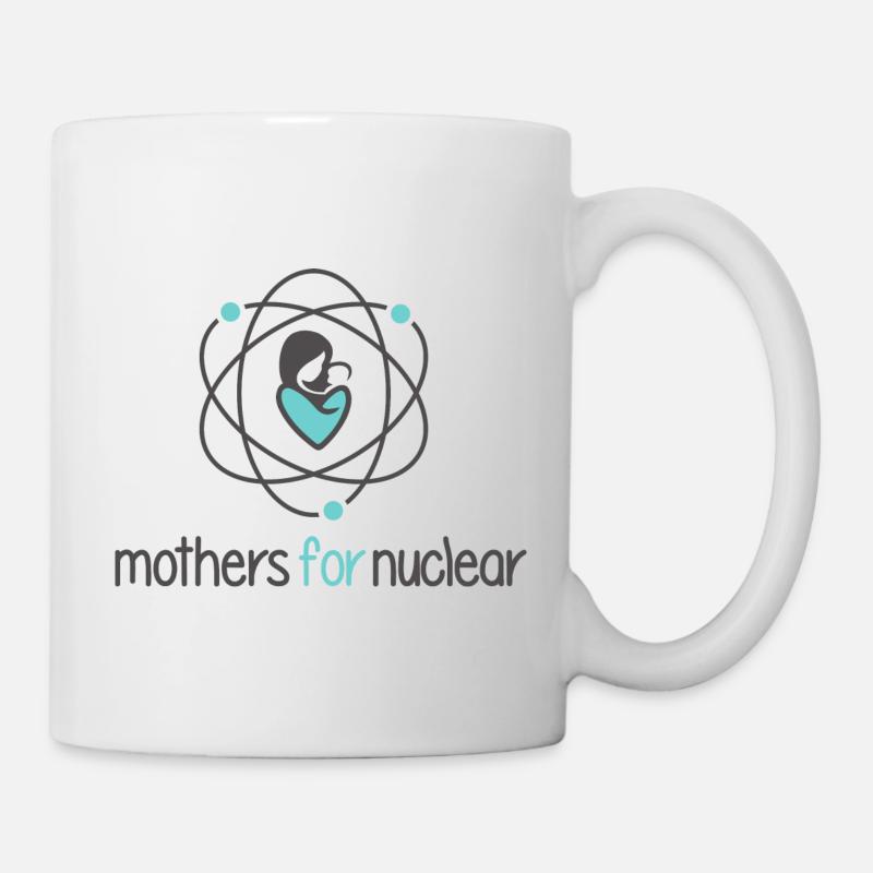 Logo »Mothers for Nuclear« (dunkel) - Tasse - Weiß