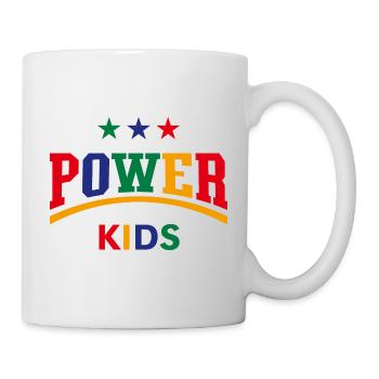 Power Kids (Enfants / Enfants / Frères et sœurs / 4C) - Mug blanc - blanc - Droite