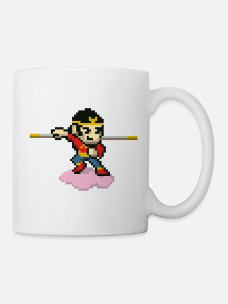 Pixel monkey magic - Mug - white