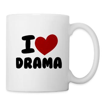 I like drama - Mug - white - Right