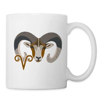 Zodiac sign Aries - Mug - white - Right