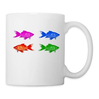 Fisch - Tasse - Weiß - Rechts