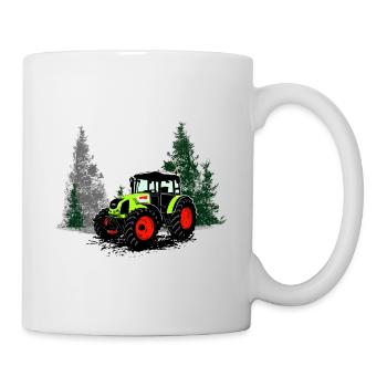 Traktor - Schlepper - Landwirt - Bauer - Tasse - Weiß - Rechts