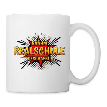 Bäähm Realschule Geschafft - Tasse - Weiß - Rechts