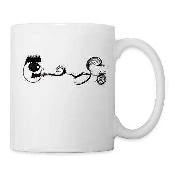Gesicht schreiende Früchte - Tasse - Weiß - Rechts