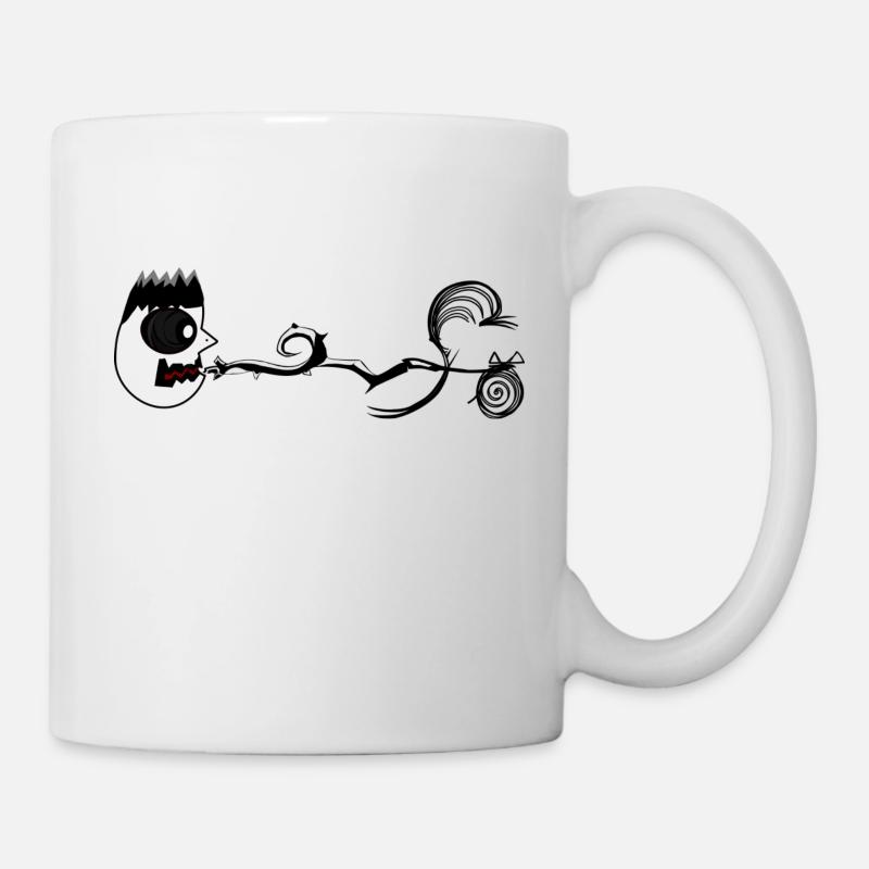 Gesicht schreiende Früchte - Tasse - Weiß