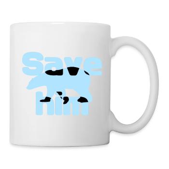 Sauvez l’ours des glaces - Mug blanc - blanc - Droite