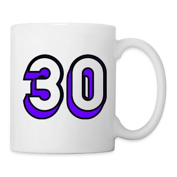 30 YEARS. 30. 30th ANNIVERSARY. 30 YEARS ANNIVERSARY - Mug - white - Right