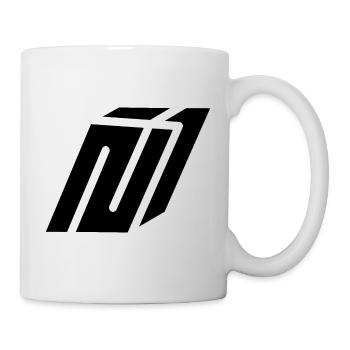 Abstract N Buchstabe - Tasse - Weiß - Rechts