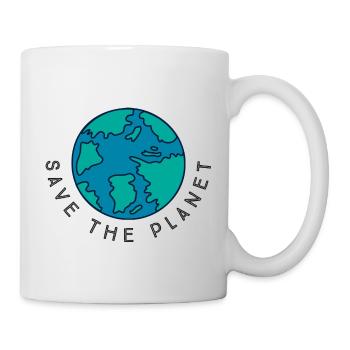 Save the Planet - Tasse - Weiß - Rechts