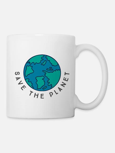 Save the Planet - Tasse - Weiß