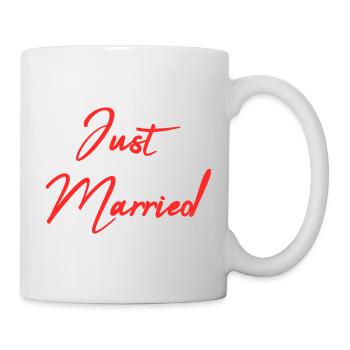 JUST MARRIED. bachelorette party. SAINT VALENTINE. COUPLE - Mug - white - Right