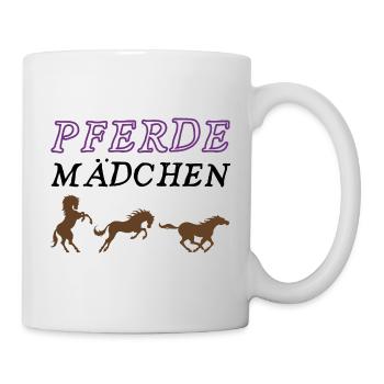 Pferdemädchen - Tasse - Weiß - Rechts