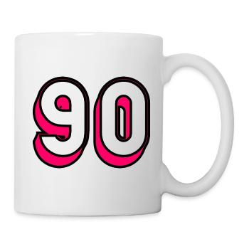 90. HAPPY BIRTHDAY. HAPPY BIRTHDAY - Mug - white - Right