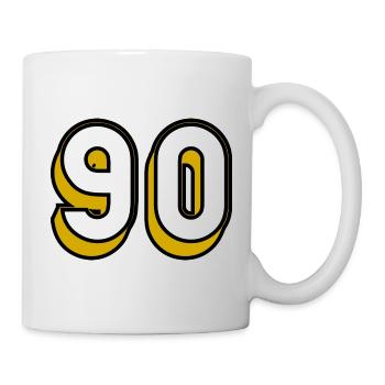 90. HAPPY BIRTHDAY. HAPPY BIRTHDAY - Mug - white - Right