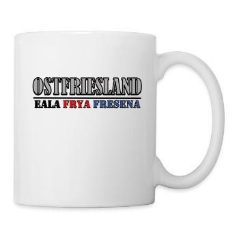 Ostfriesland - Eala Frya Fresena - Tasse - Weiß - Rechts