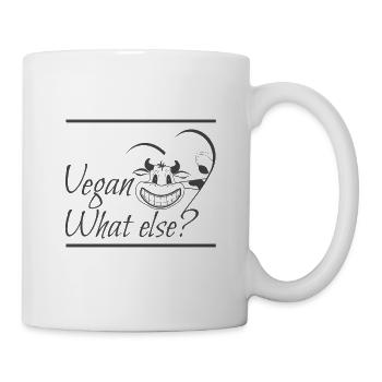 Vegan what else SabinevVegan HerzAufScherz - Mug - white - Right