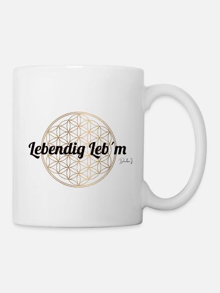 Lebendig Lebm - Tasse - Weiß