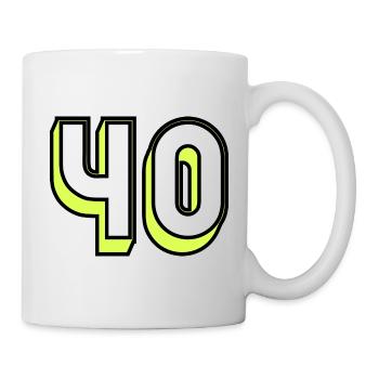 40. GEBURTSTAG. ALLES GUTE ZUM GEBURTSTAG!. - Tasse - Weiß - Rechts