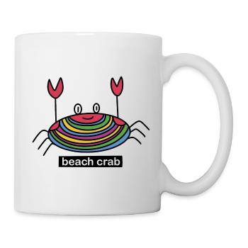 Crabe de plage / Crabe / Plage / Été / Vacances - Mug blanc - blanc - Droite