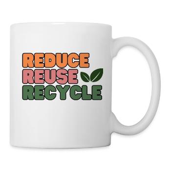Reduce Reuse Recycle - Mug - white - Right