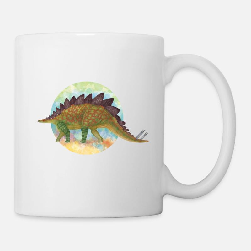 Überdachte Dinosaurier - Tasse - Weiß