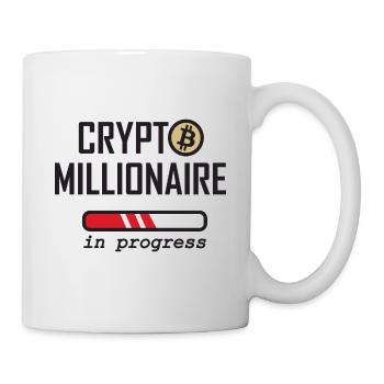 Krypto Millionär in Bearbeitung - Tasse - Weiß - Rechts