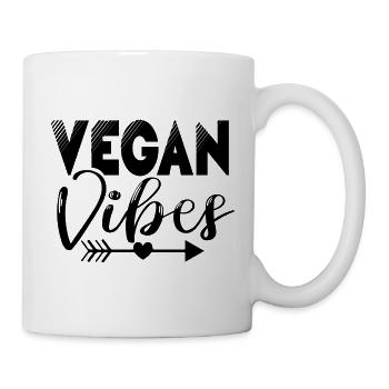 Vegan Vibes - Tasse - Weiß - Rechts