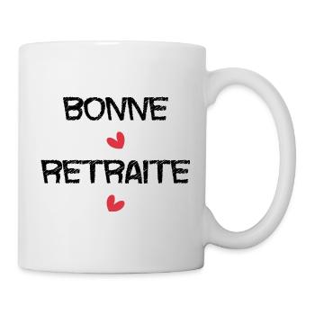 RETRAITE. RETRAITE. RETRAITEE. SENIOR. MAMIE. PAPY - Mug blanc - blanc - Droite