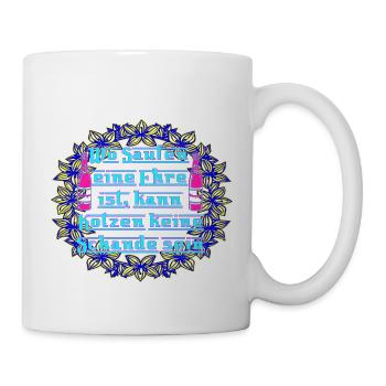Feiern bis der Arzt kommt. - Tasse - Weiß - Rechts
