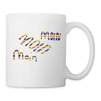 moin moin moin 3 - Tasse - Weiß - Rechts