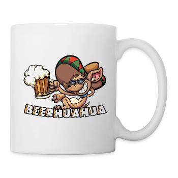 Mexikanischer Chihuahua mit Bier Beerhuahua - Tasse - Weiß - Rechts