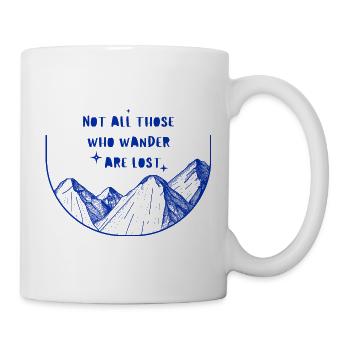 Pas tous ceux qui errent - Bleu - Mug blanc - blanc - Droite