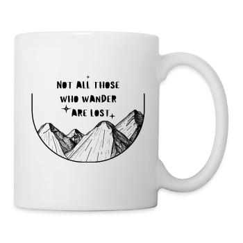 Pas tous ceux qui errent - Noir - Mug blanc - blanc - Droite