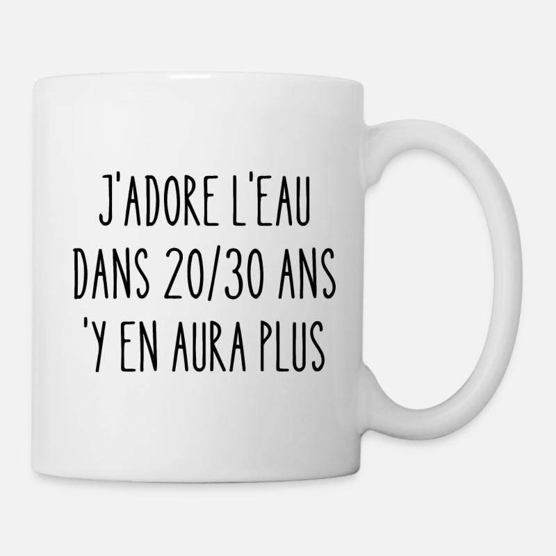 j'adore l'eau - Mug blanc - blanc