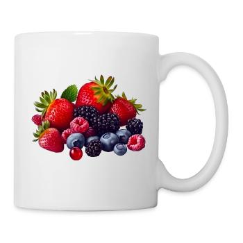 Beeren - Tasse - Weiß - Rechts