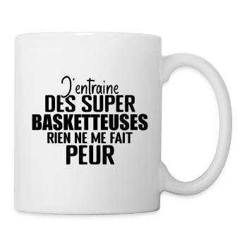 Entraineur Basketball Cadeau Coach Basketball - Mug blanc - blanc - Droite