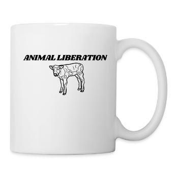 Animal Liberation Calf - Mug - white - Right