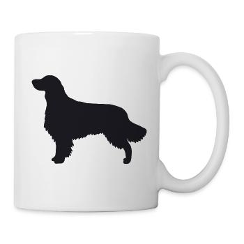 Golden Retriever Silhouette - Tasse - Weiß - Rechts