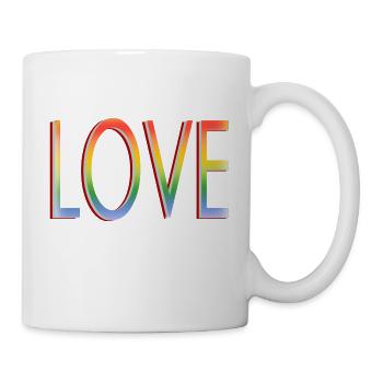 L’AMOUR DES COULEURS - Mug blanc - blanc - Droite