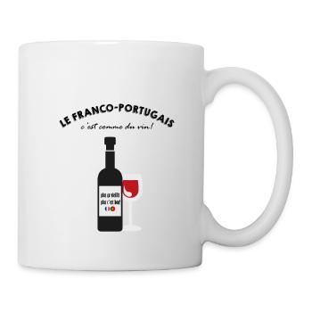 Le franco-portugais, c'est comme le vin! - Mug blanc - blanc - Droite