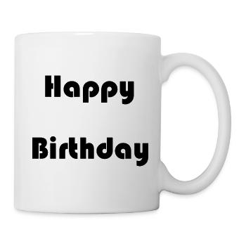 ALLES GUTE ZUM GEBURTSTAG. ALLES GUTE ZUM GEBURTSTAG. JAHRESTAG. - Tasse - Weiß - Rechts