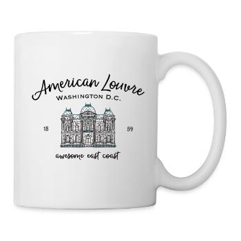 Washington D.C., attraction du Louvre américain - Mug blanc - blanc - Droite