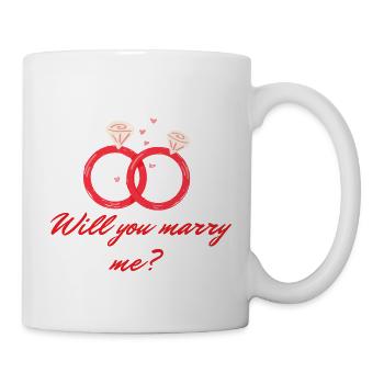 HEIRATSANTRAG - Tasse - Weiß - Rechts
