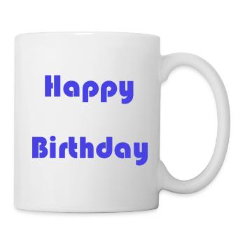 ALLES GUTE ZUM GEBURTSTAG. ALLES GUTE ZUM GEBURTSTAG. JAHRESTAG. - Tasse - Weiß - Rechts