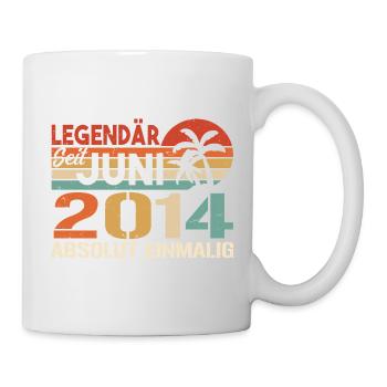 Legendär seit Juni 2014 - Geburtstag 2014 - Tasse - Weiß - Rechts