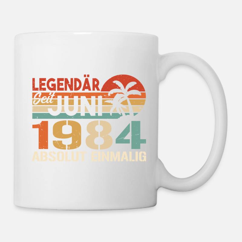 Legendär seit Juni 1984 - Geburtstag 1984 - Tasse - Weiß
