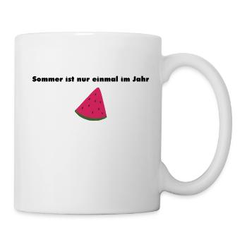 Sommer ist nur einmal im Jahr - Tasse - Weiß - Rechts