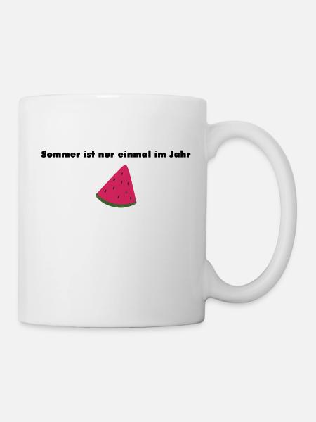 Sommer ist nur einmal im Jahr - Tasse - Weiß